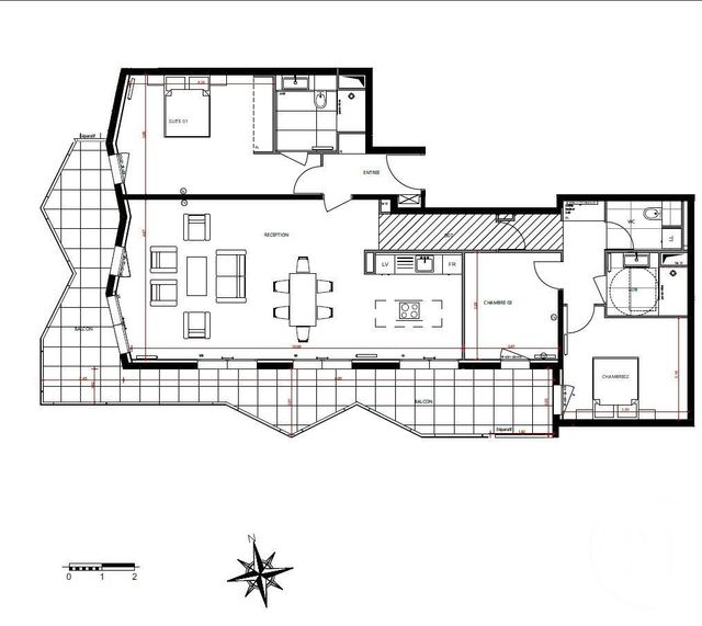 Appartement F4 &agrave; vendre - 6 pi&egrave;ces - 101,22 m2 - Le Touquet Paris Plage - 62 - NORD-PAS-DE-CALAIS