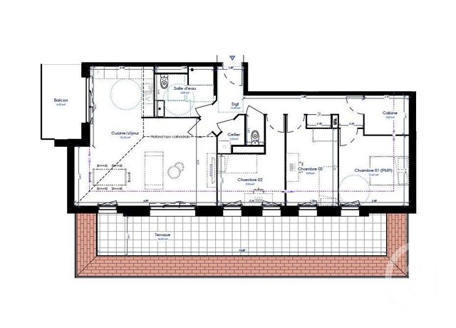 Appartement F5 &agrave; vendre - 6 pi&egrave;ces - 91 m2 - Cucq - 62 - NORD-PAS-DE-CALAIS