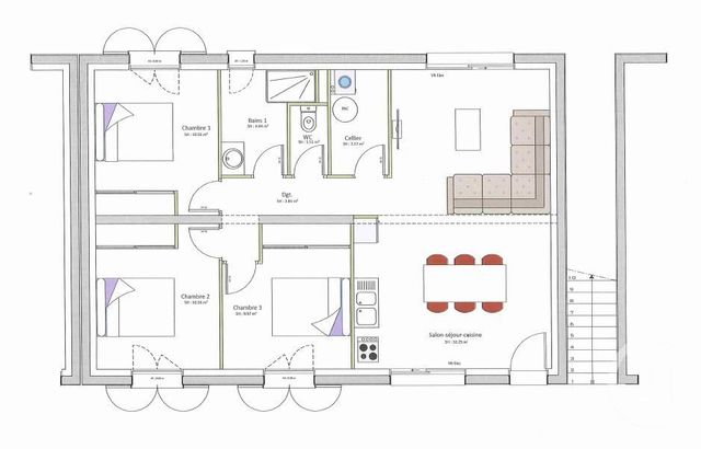 Appartement T4 à vendre - 4 pièces - 76,90 m2 - Chorges - 05 - PROVENCE-ALPES-COTE-D-AZUR