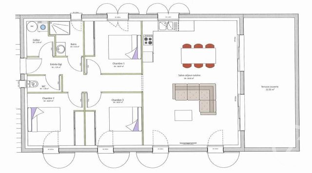 Appartement T4 à vendre - 4 pièces - 86,38 m2 - Chorges - 05 - PROVENCE-ALPES-COTE-D-AZUR