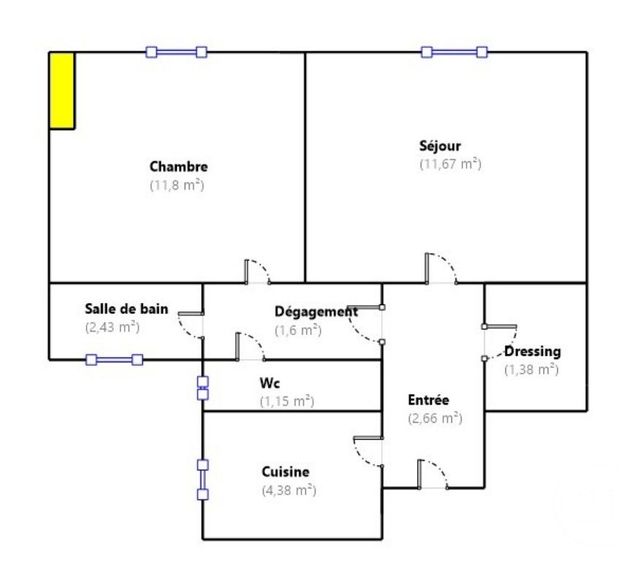 Appartement F2 &agrave; louer - 2 pi&egrave;ces - 37,07 m2 - Paris - 75005 - ILE-DE-FRANCE