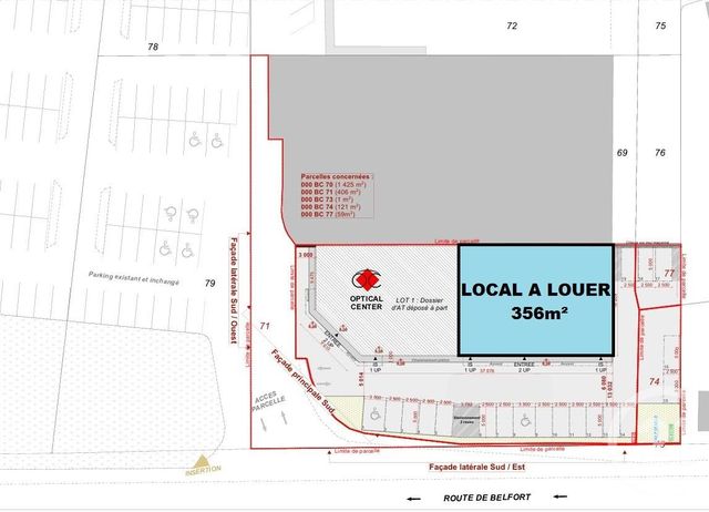 Local commercial à louer - 356.0 m2 - 70 - Haute-Saone