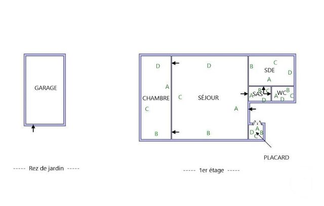 Appartement &agrave; louer - 2 pi&egrave;ces - 50 m2 - Lure - 70 - FRANCHE-COMTE