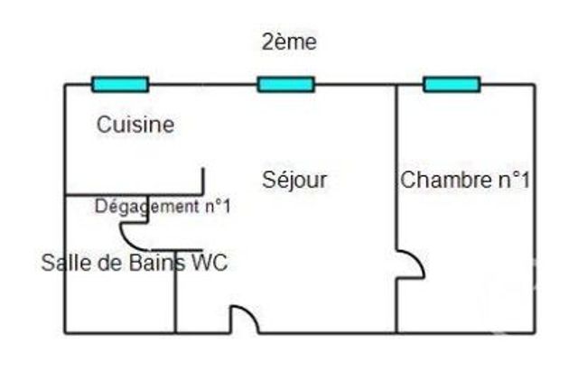 Appartement F2 &agrave; louer - 2 pi&egrave;ces - 37,50 m2 - Hericourt - 70 - FRANCHE-COMTE