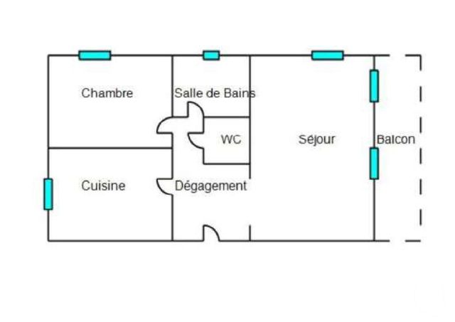 Appartement F2 &agrave; louer - 2 pi&egrave;ces - 58,65 m2 - Hericourt - 70 - FRANCHE-COMTE