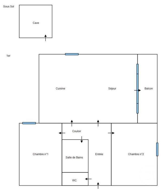 Appartement F3 &agrave; louer - 3 pi&egrave;ces - 63,65 m2 - Vesoul - 70 - FRANCHE-COMTE
