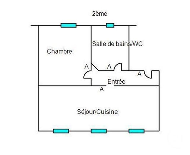 Appartement F2 à louer - 2 pièces - 56,30 m2 - Hericourt - 70 - FRANCHE-COMTE