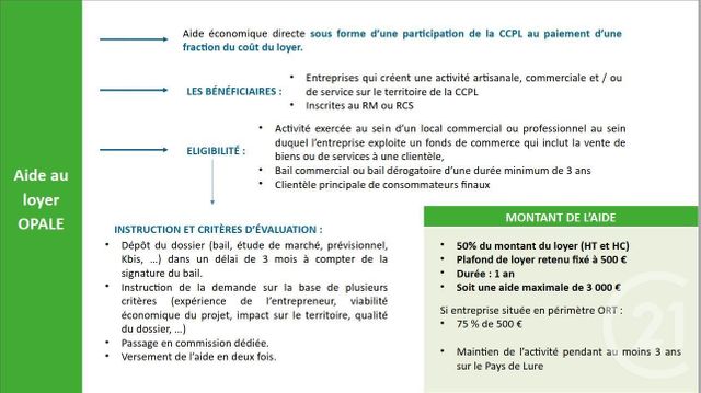 Appartement Local &agrave; louer - 3 pi&egrave;ces - 104 m2 - Lure - 70 - FRANCHE-COMTE