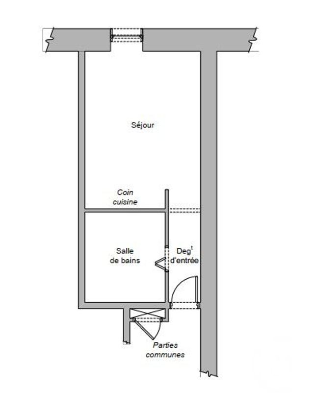 Appartement F1 &agrave; louer - 1 pi&egrave;ce - 25 m2 - Luxeuil Les Bains - 70 - FRANCHE-COMTE