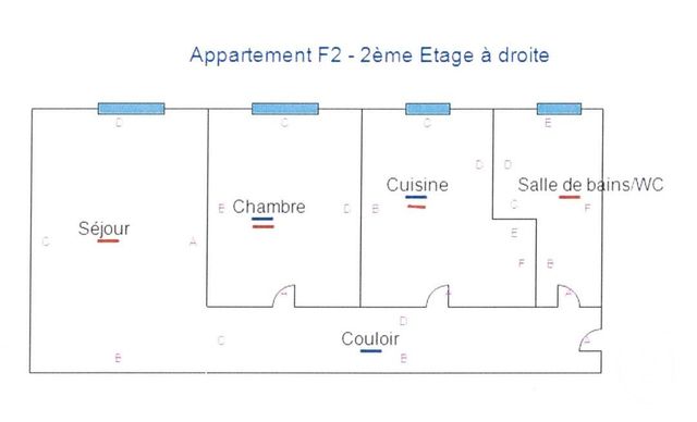 Appartement F2 à louer - 2 pièces - 52,45 m2 - Belfort - 90 - FRANCHE-COMTE