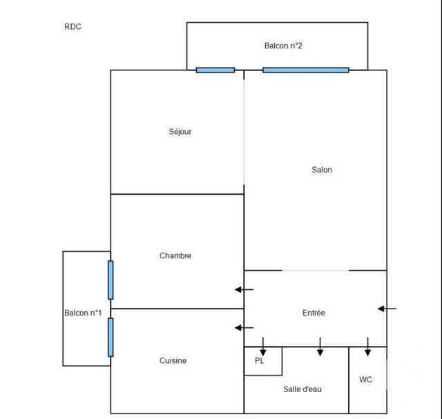 Appartement F2 à louer - 2 pièces - 64,91 m2 - Lure - 70 - FRANCHE-COMTE