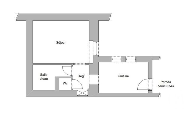 Appartement F1 &agrave; louer - 1 pi&egrave;ce - 27,30 m2 - Lure - 70 - FRANCHE-COMTE