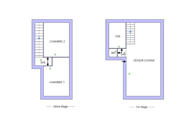 Appartement F3 &agrave; louer - 3 pi&egrave;ces - 56,33 m2 - Ronchamp - 70 - FRANCHE-COMTE