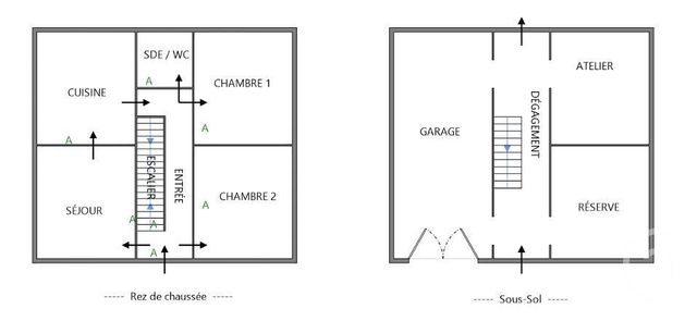 Maison &agrave; louer - 3 pi&egrave;ces - 63,11 m2 - Lure - 70 - FRANCHE-COMTE