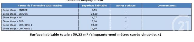 Appartement F3 &agrave; louer - 3 pi&egrave;ces - 59,22 m2 - Vesoul - 70 - FRANCHE-COMTE
