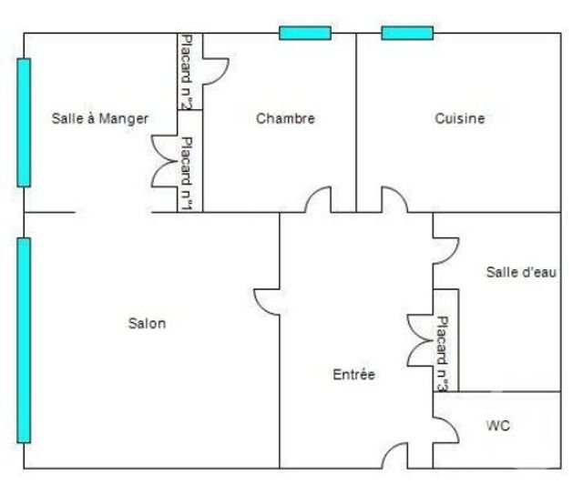 Appartement F3 &agrave; louer - 3 pi&egrave;ces - 61 m2 - St Loup Sur Semouse - 70 - FRANCHE-COMTE