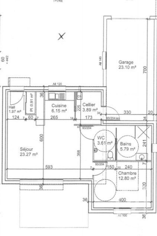 Maison &agrave; louer - 2 pi&egrave;ces - 58,18 m2 - Amance - 70 - FRANCHE-COMTE