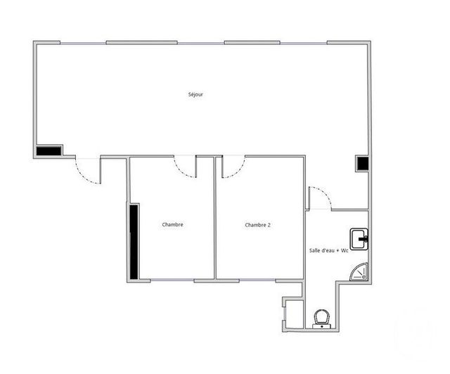 Appartement F3 &agrave; louer - 3 pi&egrave;ces - 67 m2 - Abbeville - 80 - PICARDIE