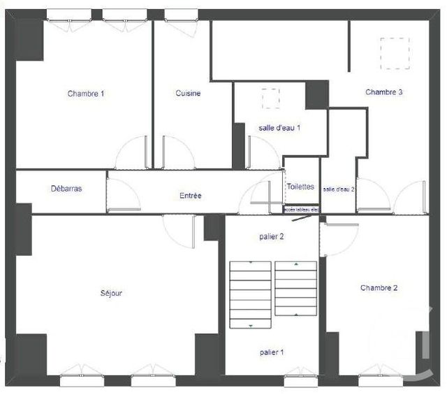 Appartement F4 &agrave; vendre - 5 pi&egrave;ces - 78,15 m2 - Essey Les Nancy - 54 - LORRAINE