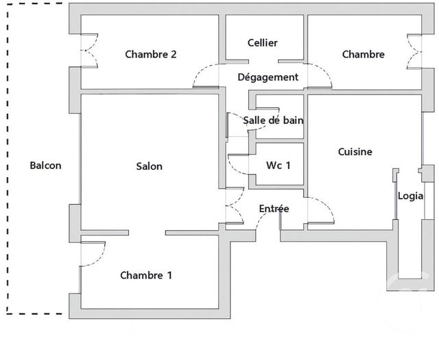 Appartement T4 à vendre - 4 pièces - 81,66 m2 - Montpellier - 34 - LANGUEDOC-ROUSSILLON