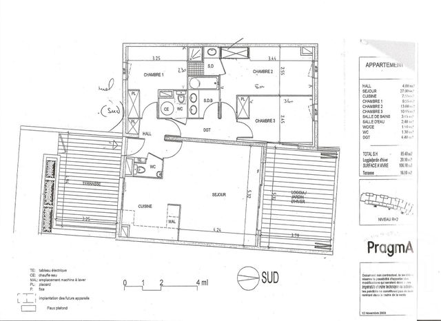 Appartement T4 &agrave; vendre - 4 pi&egrave;ces - 85,53 m2 - Montpellier - 34 - LANGUEDOC-ROUSSILLON