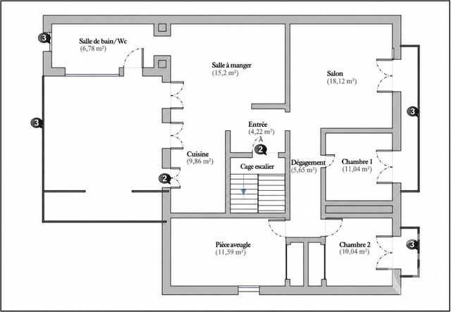 Appartement F4 &agrave; vendre - 4 pi&egrave;ces - 94,30 m2 - Meze - 34 - LANGUEDOC-ROUSSILLON