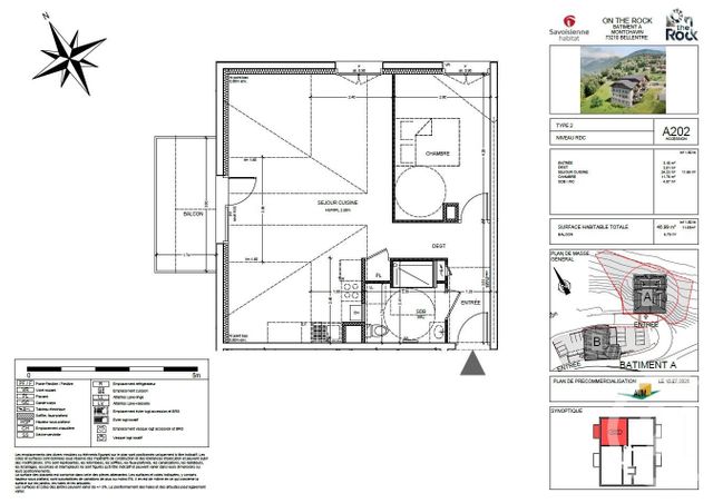 Appartement T2 &agrave; vendre - 2 pi&egrave;ces - 68,21 m2 - Bellentre - 73 - RHONE-ALPES