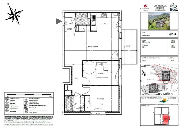 Appartement T3 &agrave; vendre - 3 pi&egrave;ces - 61,61 m2 - Bellentre - 73 - RHONE-ALPES