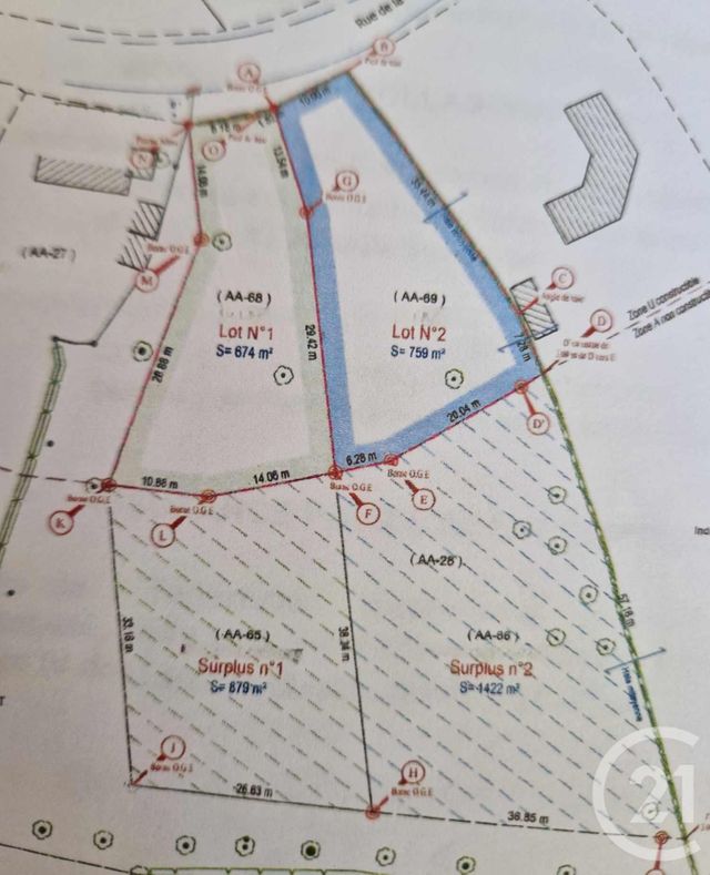 Terrain &agrave; vendre - 3734 m2 - Cormont - 62 - NORD-PAS-DE-CALAIS