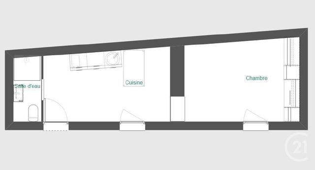 Maison à vendre - 2 pièces - 24,75 m2 - Bonnieres Sur Seine - 78 - ILE-DE-FRANCE