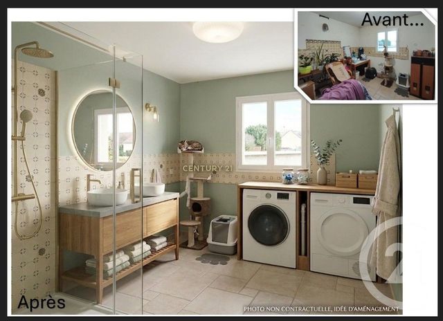 Maison &agrave; vendre - 7 pi&egrave;ces - 160 m2 - La Villeneuve En Chevrie - 78 - ILE-DE-FRANCE