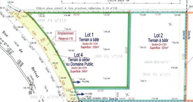 Terrain &agrave; vendre - 531 m2 - Jeufosse - 78 - ILE-DE-FRANCE