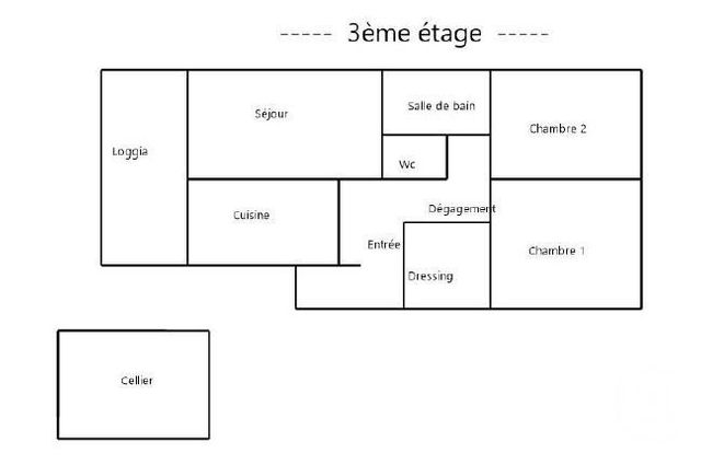 Appartement T3 &agrave; vendre - 3 pi&egrave;ces - 74,75 m2 - Villeneuve D Ascq - 59 - NORD-PAS-DE-CALAIS