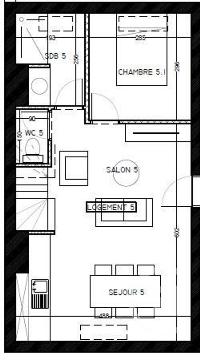Appartement T3 à vendre - 3 pièces - 43,17 m2 - Roubaix - 59 - NORD-PAS-DE-CALAIS