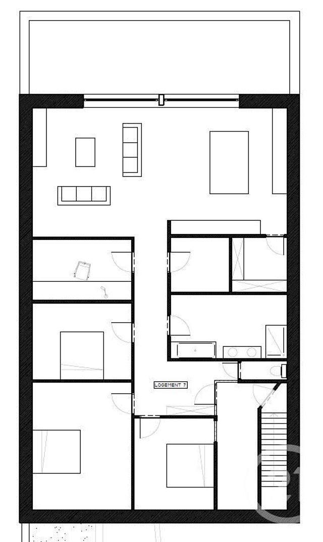 Appartement T5 à vendre - 5 pièces - 164,56 m2 - Roubaix - 59 - NORD-PAS-DE-CALAIS