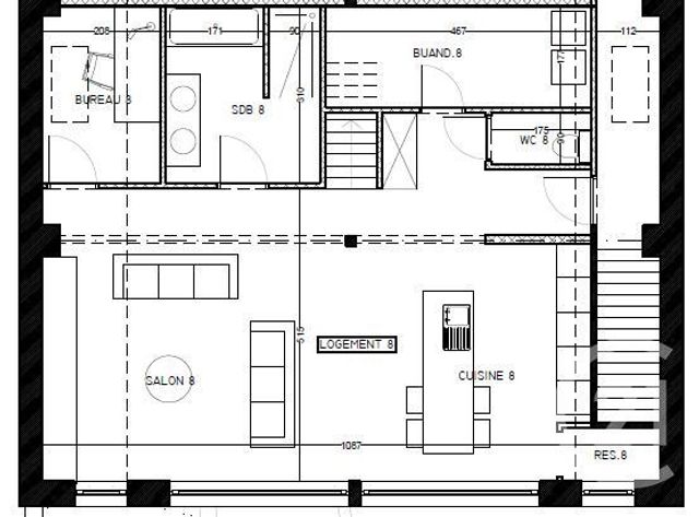 Appartement Loft &agrave; vendre - 3 pi&egrave;ces - 80 m2 - Roubaix - 59 - NORD-PAS-DE-CALAIS
