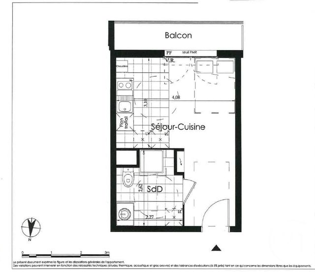 Appartement Studio &agrave; vendre - 1 pi&egrave;ce - 22,35 m2 - Wasquehal - 59 - NORD-PAS-DE-CALAIS