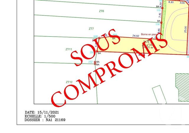 terrain - TREILLIERES - 44