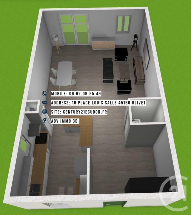 Maison à vendre - 4 pièces - 84 m2 - Olivet - 45 - CENTRE