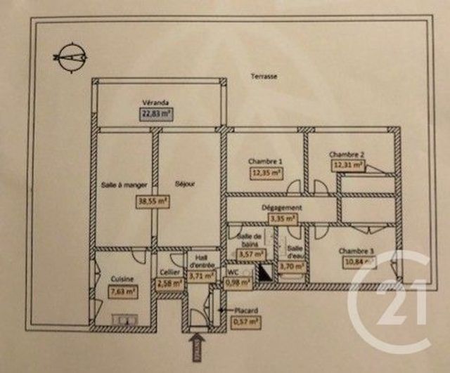 Appartement T5 &agrave; vendre - 5 pi&egrave;ces - 123 m2 - Salon De Provence - 13 - PROVENCE-ALPES-COTE-D-AZUR