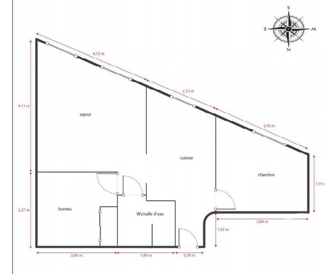 Appartement &agrave; vendre - 2 pi&egrave;ces - 34,92 m2 - Marseille - 13003 - PROVENCE-ALPES-COTE-D-AZUR