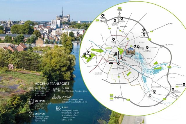 Appartement F5 à vendre - 5 pièces - 101,31 m2 - Amiens - 80 - PICARDIE