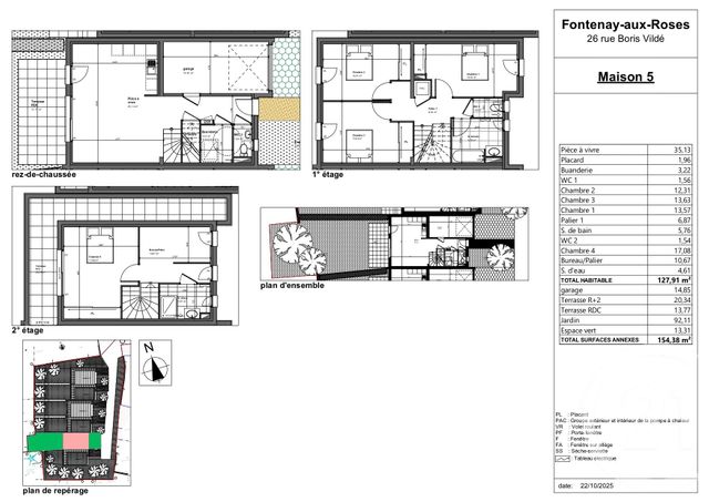 Maison &agrave; vendre - 5 pi&egrave;ces - 127,91 m2 - Fontenay Aux Roses - 92 - ILE-DE-FRANCE