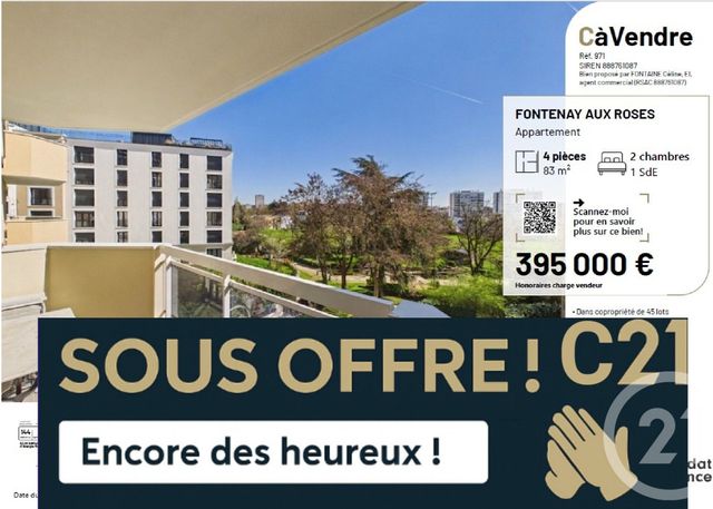 appartement - FONTENAY AUX ROSES - 92