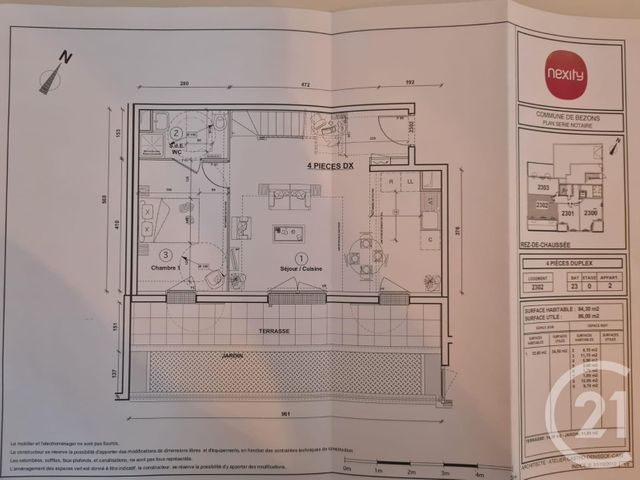 Appartement Duplex à vendre - 6 pièces - 94 m2 - Bezons - 95 - ILE-DE-FRANCE