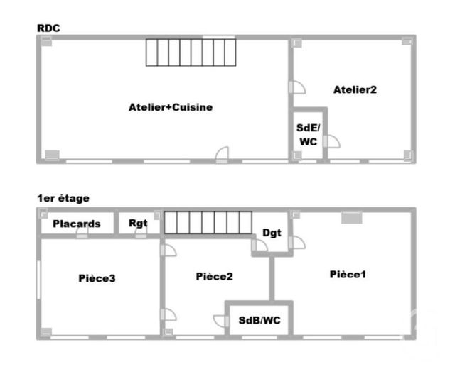 Appartement &agrave; vendre - 5 pi&egrave;ces - 184,47 m2 - Bagnolet - 93 - ILE-DE-FRANCE