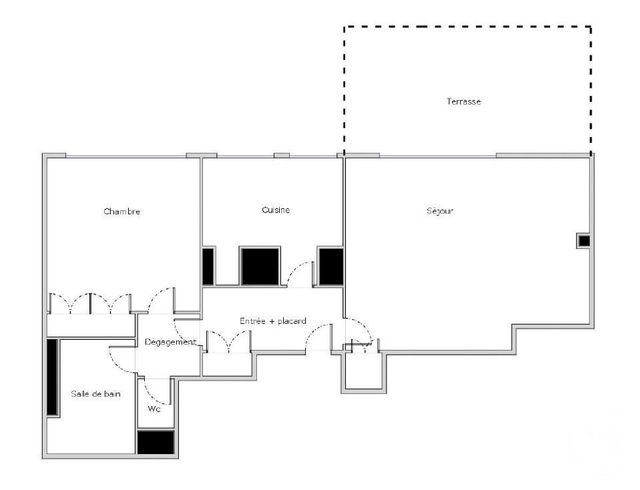 Appartement &agrave; vendre - 2 pi&egrave;ces - 63 m2 - Paris - 75016 - ILE-DE-FRANCE