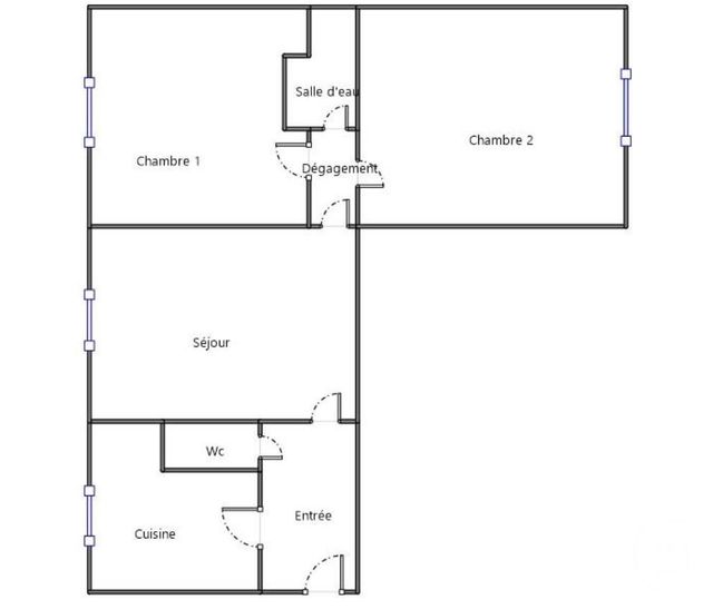 Appartement &agrave; vendre - 3 pi&egrave;ces - 53,47 m2 - Paris - 75015 - ILE-DE-FRANCE