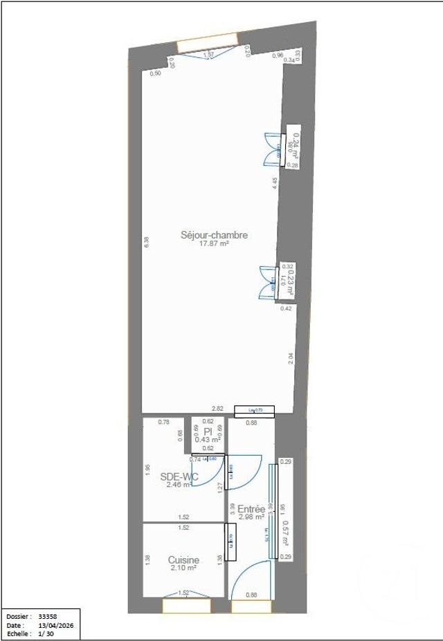 Appartement Studio &agrave; vendre - 1 pi&egrave;ce - 27 m2 - Paris - 75005 - ILE-DE-FRANCE