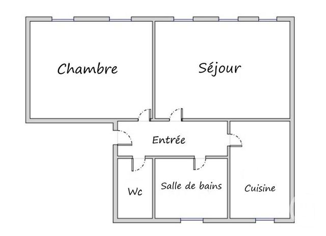 Appartement T2 &agrave; vendre - 2 pi&egrave;ces - 43,84 m2 - Paris - 75005 - ILE-DE-FRANCE